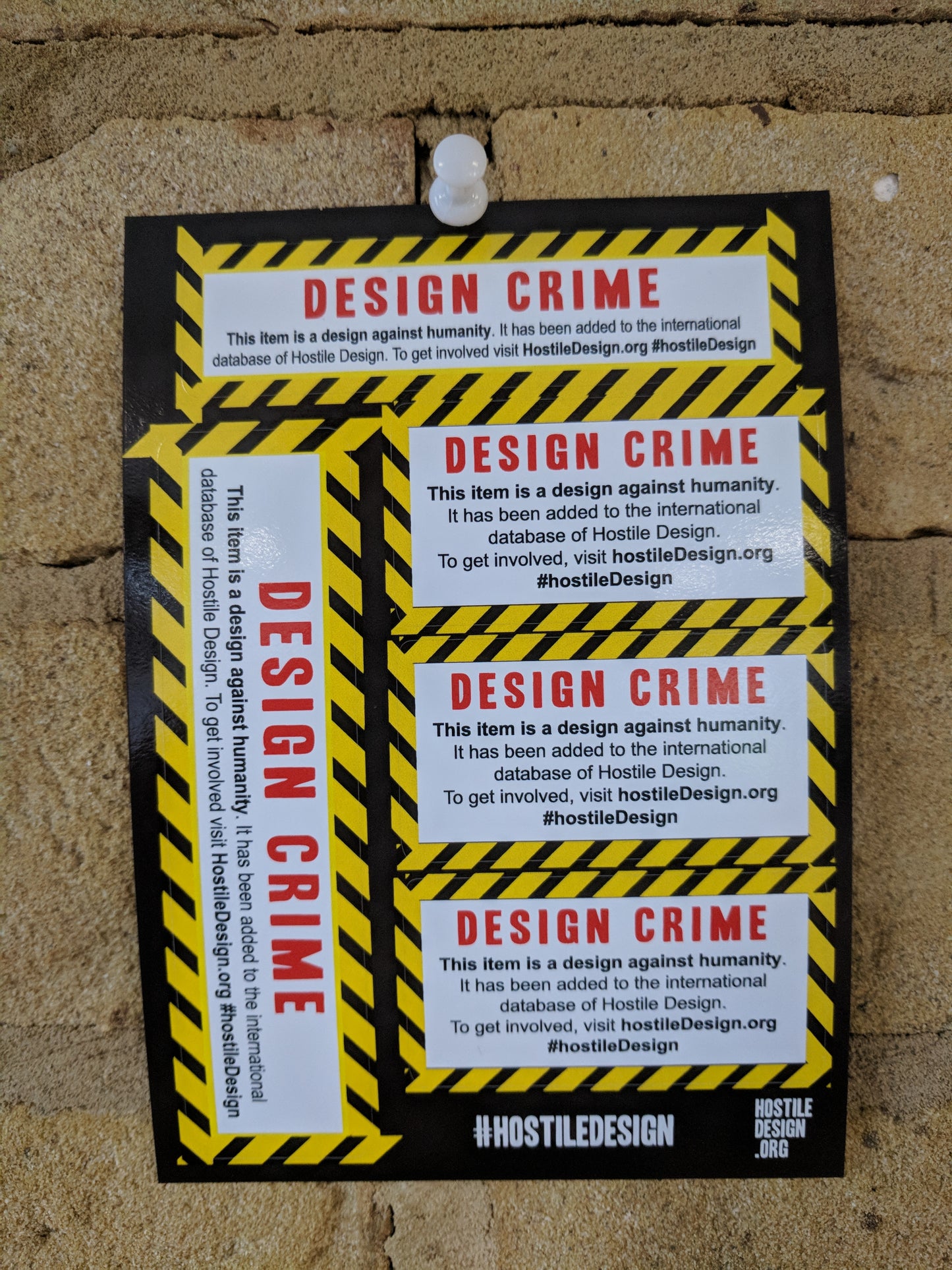 Design Crime - sticker sheet